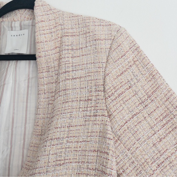 Sandro Paris Adelaide Tweed Blazer Jacket - Picture 11 of 16